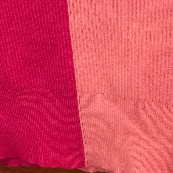 PRICED TO SELL - See Description for details — Pink/Hot Pink Cropped Cardigan - Picture 6 of 7